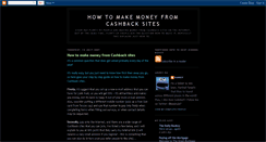 Desktop Screenshot of howtoearncashback.blogspot.com