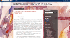 Desktop Screenshot of contabilidadtributariabolivia.blogspot.com