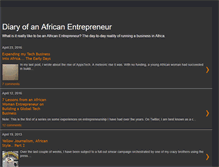 Tablet Screenshot of africanentrepreneur.blogspot.com