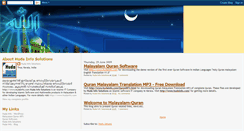 Desktop Screenshot of malayalamquran-mp3.blogspot.com