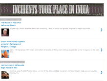 Tablet Screenshot of incidentstookplaceinindia.blogspot.com