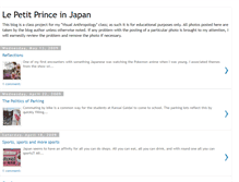 Tablet Screenshot of petitprinceinjapan.blogspot.com