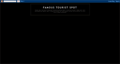 Desktop Screenshot of famoustouristspot.blogspot.com