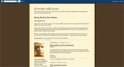 Desktop Screenshot of everydaywjesus.blogspot.com