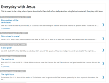 Tablet Screenshot of everydaywjesus.blogspot.com