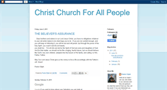 Desktop Screenshot of christchurchforallpeople.blogspot.com