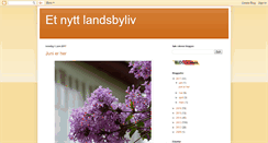Desktop Screenshot of etnyttlandsbyliv.blogspot.com