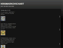 Tablet Screenshot of krismarkovichart.blogspot.com