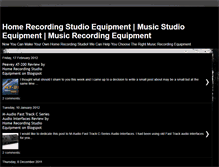 Tablet Screenshot of homerecordingstudioequipment.blogspot.com