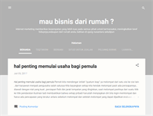 Tablet Screenshot of maubisnisdarirumah.blogspot.com