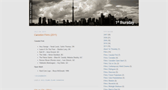 Desktop Screenshot of 1stthursday.blogspot.com