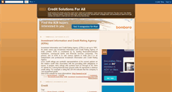 Desktop Screenshot of creditsolutionsforall.blogspot.com