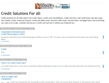 Tablet Screenshot of creditsolutionsforall.blogspot.com