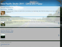 Tablet Screenshot of lornaandpoppyatnewpacificstudio2011.blogspot.com