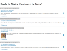 Tablet Screenshot of bandamusicacancionerodebaena.blogspot.com