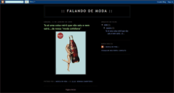 Desktop Screenshot of falandodemoda.blogspot.com