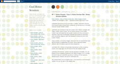 Desktop Screenshot of motorscooters.blogspot.com
