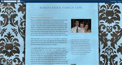 Desktop Screenshot of kirkpatrickfamilylife.blogspot.com