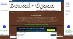 Desktop Screenshot of dentalgyaan.blogspot.com