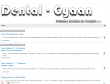 Tablet Screenshot of dentalgyaan.blogspot.com