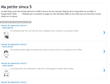 Tablet Screenshot of mapetitesimca5.blogspot.com
