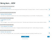 Tablet Screenshot of beingmomnow.blogspot.com
