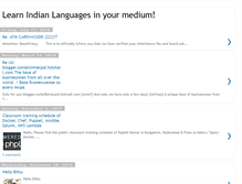 Tablet Screenshot of learnindianlanguage.blogspot.com