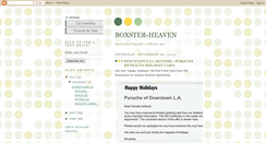 Desktop Screenshot of boxster-heaven.blogspot.com