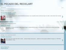 Tablet Screenshot of elpecadodelreciclart.blogspot.com