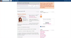 Desktop Screenshot of americasnextfirstlady.blogspot.com