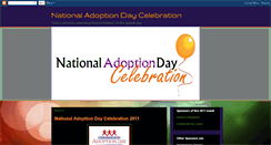 Desktop Screenshot of nationaladoptiondaycelebration.blogspot.com