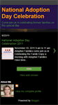 Mobile Screenshot of nationaladoptiondaycelebration.blogspot.com