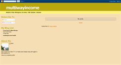 Desktop Screenshot of multiwayincome.blogspot.com