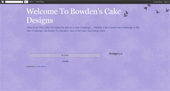 Desktop Screenshot of bowdenscakedesigns.blogspot.com
