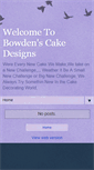 Mobile Screenshot of bowdenscakedesigns.blogspot.com