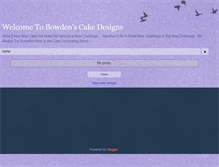 Tablet Screenshot of bowdenscakedesigns.blogspot.com