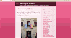 Desktop Screenshot of bibliotequesdelmon.blogspot.com