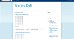 Desktop Screenshot of benjisdeli.blogspot.com