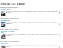 Tablet Screenshot of anotacionesdelexterior.blogspot.com