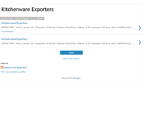 Tablet Screenshot of kitchenwareexporters.blogspot.com