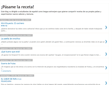 Tablet Screenshot of pasamelareceta.blogspot.com