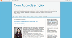 Desktop Screenshot of comaudiodescricao.blogspot.com