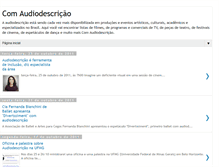 Tablet Screenshot of comaudiodescricao.blogspot.com