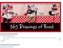 Tablet Screenshot of 365drawingsofood.blogspot.com