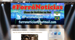 Desktop Screenshot of noticiasforro.blogspot.com