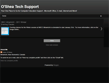 Tablet Screenshot of osheatechsupport.blogspot.com