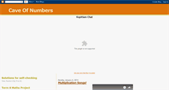 Desktop Screenshot of caveofnumber.blogspot.com
