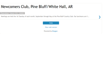 Tablet Screenshot of newcomersclubpinebluff.blogspot.com