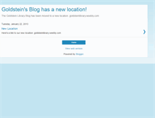 Tablet Screenshot of goldsteinlibrary.blogspot.com