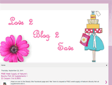 Tablet Screenshot of love2blog2save.blogspot.com